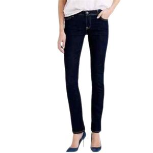 J. Crew Matchstick Women's Straight Leg Jeans - Dark Blue Rinse